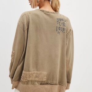 distressed & mended magnolia pearl henley